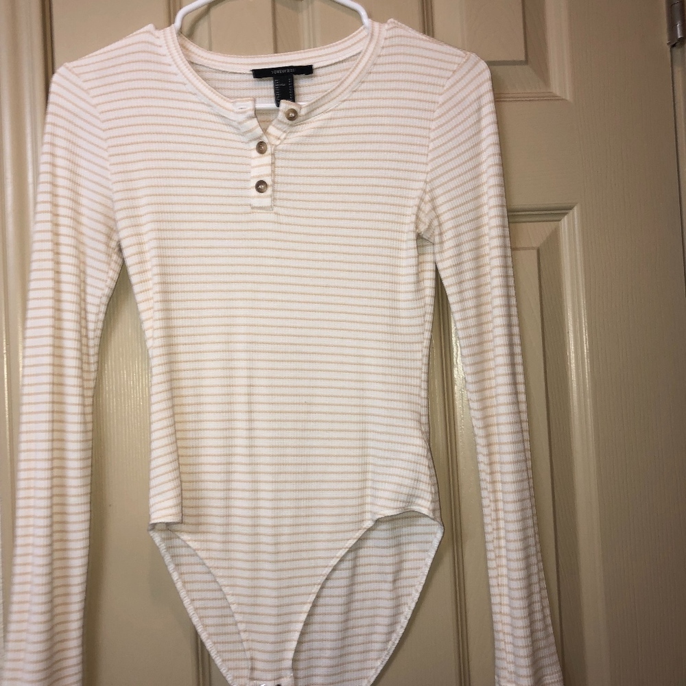 Stripped Mustard Yellow BodySuit